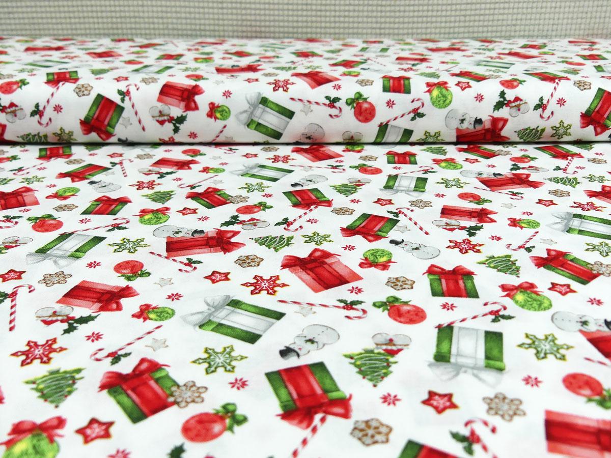 Patchwork Stoff Studio E Geschenke und Schneemänner